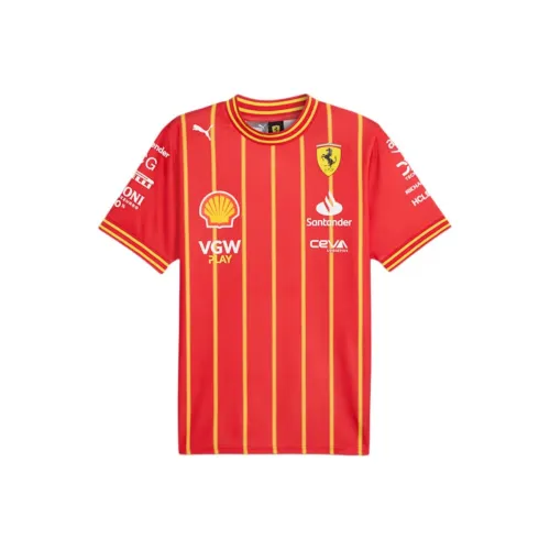 PUMA Scuderia Ferrari Scuderia Ferrari Команда Мужской Футбол Джерси Футбол Джерси Мужской Красный