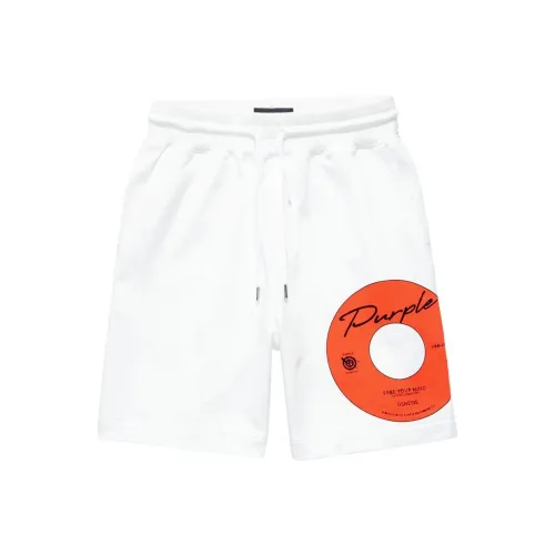 PURPLE BRAND Повседневные шорты Мужские Мел Белый
