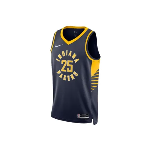 NBA Indiana Pacers Nike Баскетбольная Джерси Унисекс Морской Синий