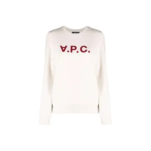A.P.C Бежевые Женские Свитшоты