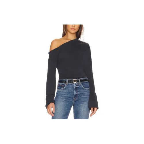 FREE PEOPLE Черные Женские Т-рубашки