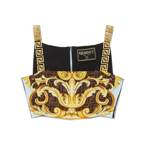 VERSACE Многоцветные Женские Топы без бретелек