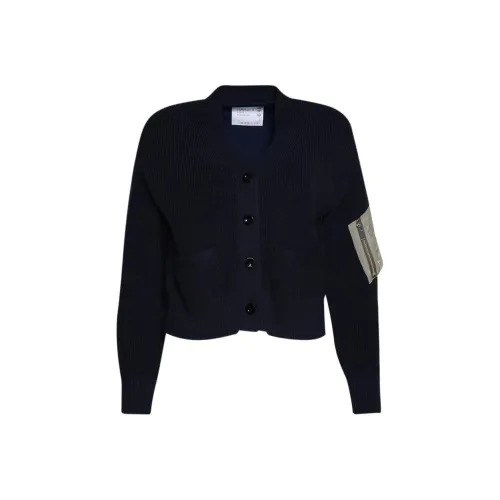 Sacai Морской синий Женские Свитеры