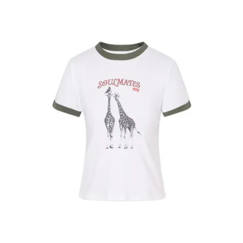 Levis Белые Женские Футболки