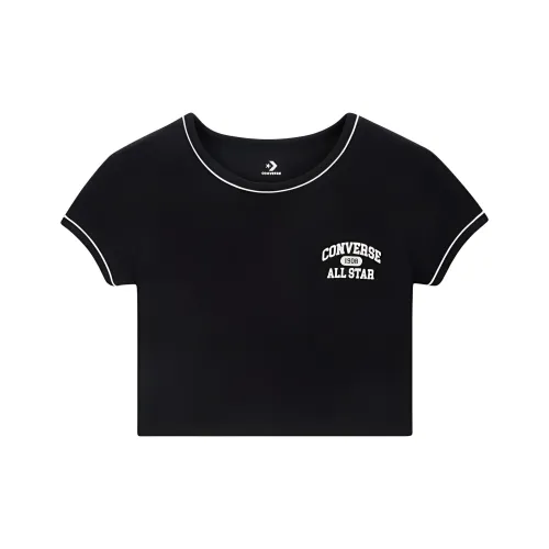 Конверс Черные Женские Футболки