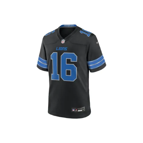 Nike Detroit Lions SS24 Футбол Джерси Мужской Черный