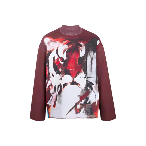 KENZO Женские толстовки темно-красного цвета