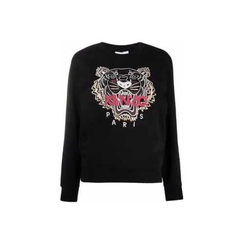 KENZO Classic Tiger Head Черный Женские Свитшоты