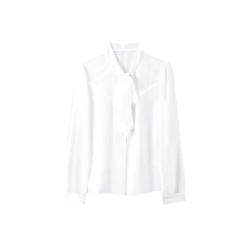 LUOMENG Белые Женские Рубашки