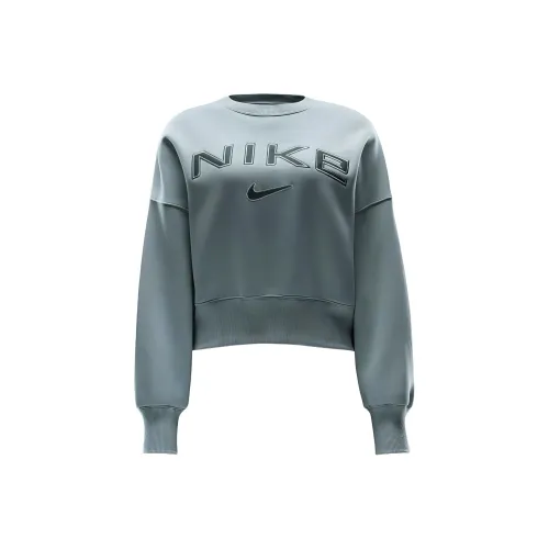 nike Sportswear Oversized Круглый вырез Логотип Толстовка Женские Jadeite Horizon