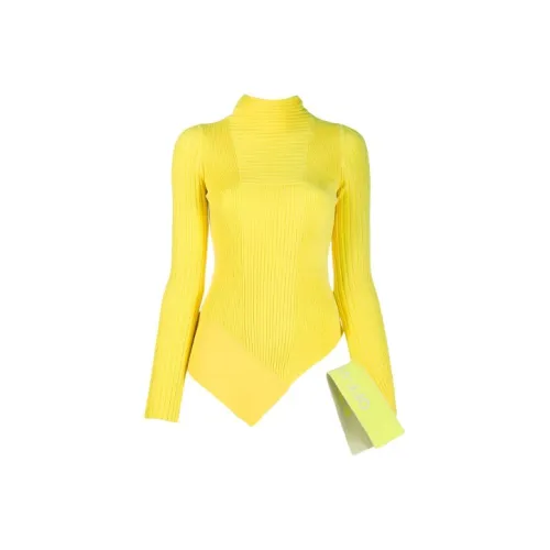 Off Белый FW20 Желтый Женские Трикотаж