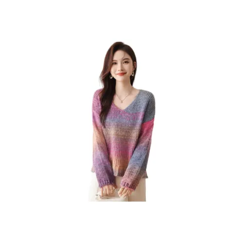 X MOOM Свитер Женский Градиент Фиолетовый