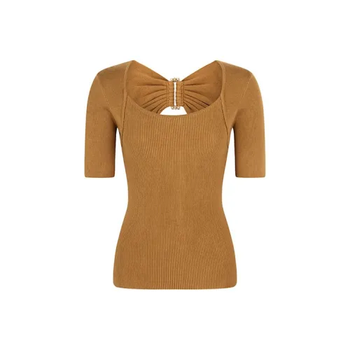 ACLER SS22 Slim Fit Трикотаж Женский Earth Желтый