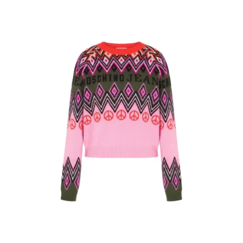 MOSCHINO Розовые Женские Свитеры