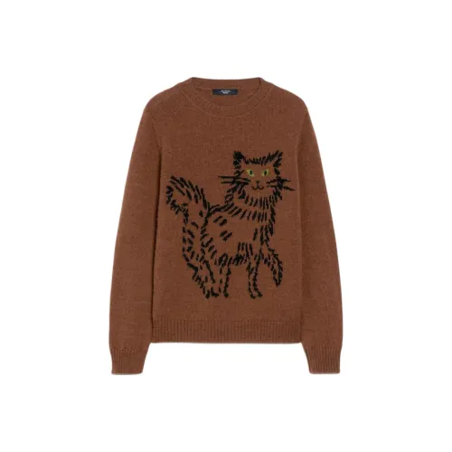 MaxMara Свитер Женский Темно-Коричневый