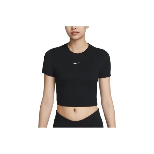 Nike Sportswear Комплект с короткими рукавами T-рубашка Женская Черный