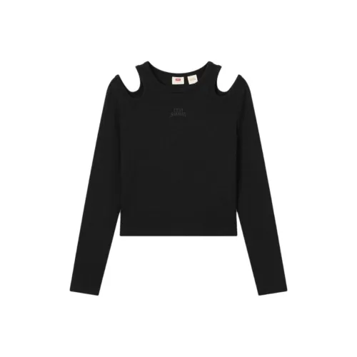 Levis Черные Женские Футболки