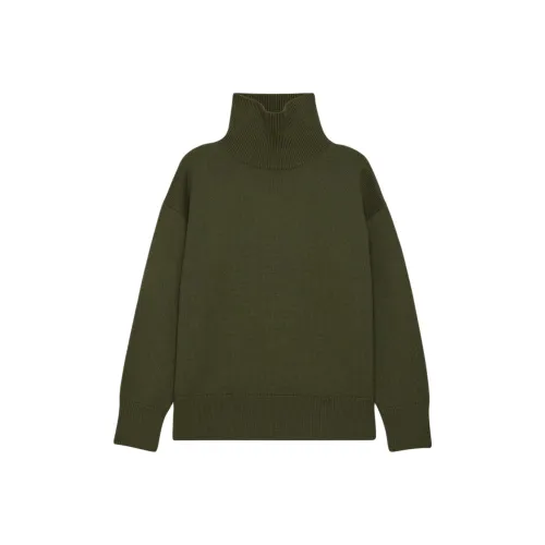 Aritzia BABATON Omoda Мериносовая шерсть Водолазка Женская Fatigue Армейский зеленый