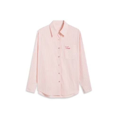 Zeng Xiaoxian Рубашка Женская Розовая Полосы