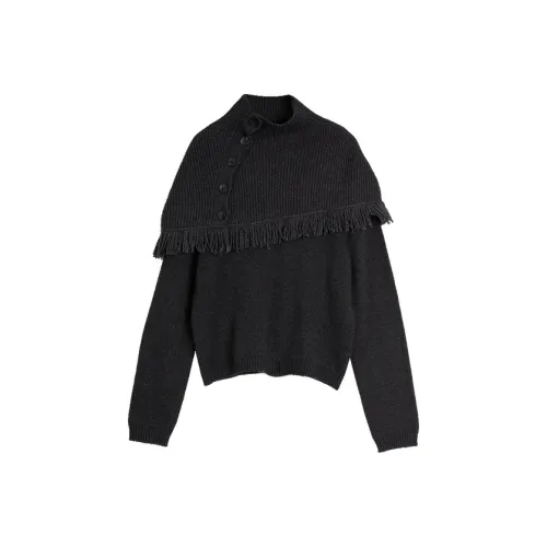 ELLE Темно-серый Женский Свитер