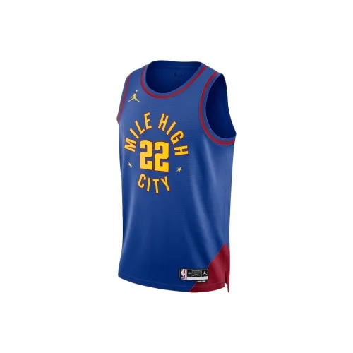 NBA JORDAN Denver Nuggets Zeke Nnaji Баскетбольная Джерси Унисекс Синий