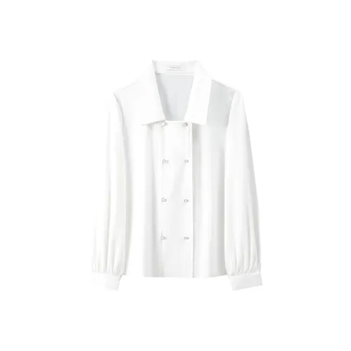 LUOMENG Белые Женские Рубашки