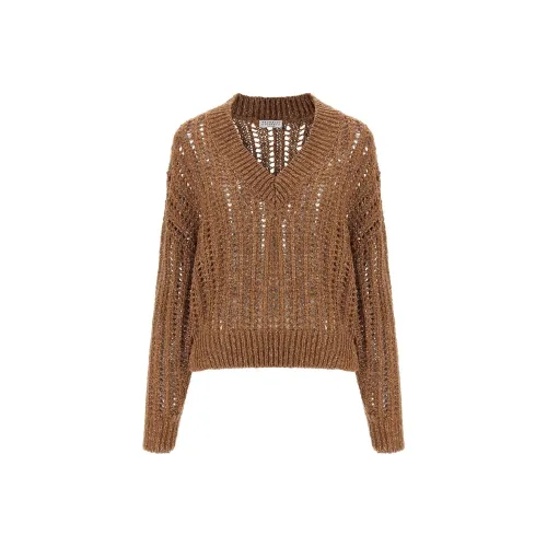BRUNELLO CUCINELLI Свитер Женский Коричневый