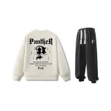 Комплект одежды (Хаки худи + черные штаны)