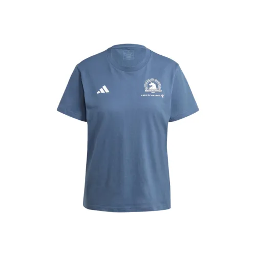Adidas Boston Marathon T-Shirt Женская Синяя