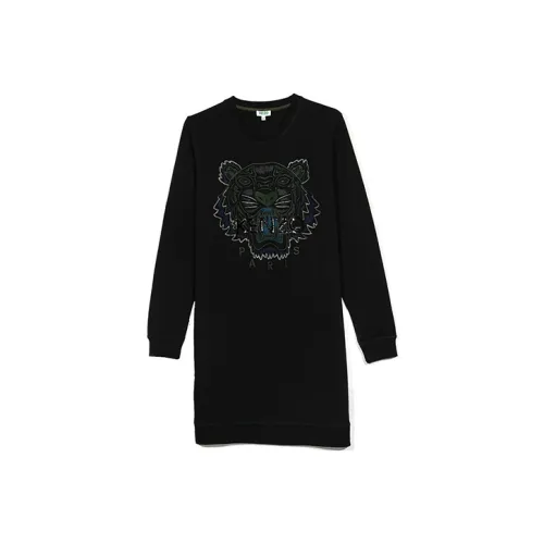 KENZO Classic Tiger Head Толстовка Женская Черная