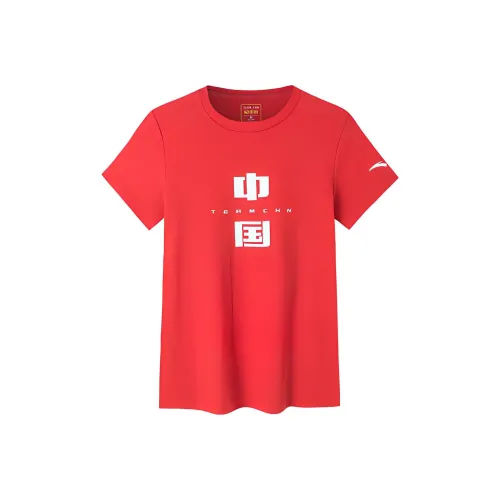 Anta ZONGXUNXILIE Красный Женские Футболки