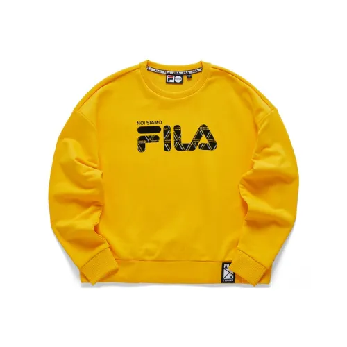 FILA FUSION Желтый цвет осенних листьев Женские толстовки