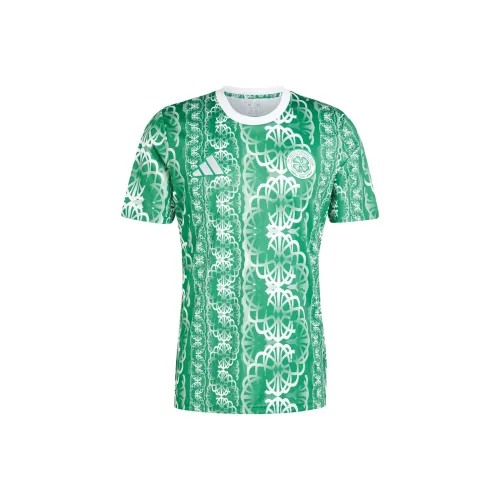 Adidas Celtic FC Pre Match Джерси Футбол Джерси Мужской Зеленый