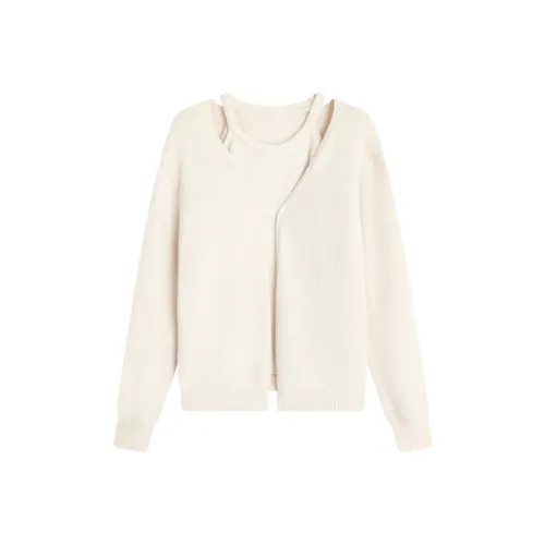 XINIERHUAN Экрю Женские Свитера