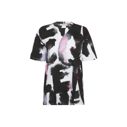 Alexander McQueen Граффити Многоцветные Женские Футболки