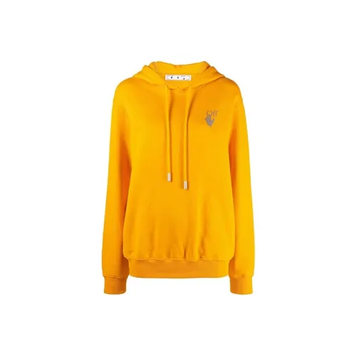 Off Белый FW21 Желтый Женские Свитшоты