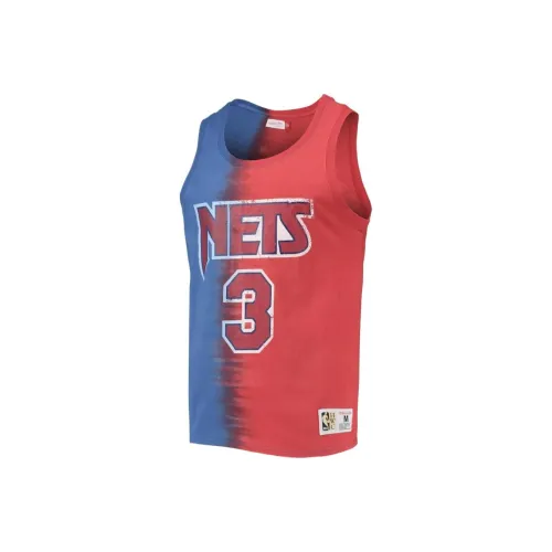 NBA x MITCHELL NESS New Jersey Nets Drazen Petrovic Баскетбольная Джерси Мужская Синий Красный
