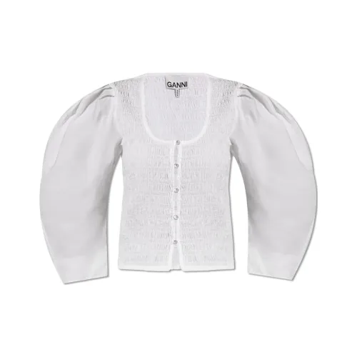 GANNI Белые Женские Рубашки