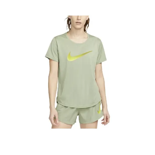 NIKE Масляно-зеленые Женские Футболки