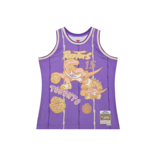 NBA x MITCHELL NESS Toronto Raptors VINCE Carter 1998 99 Swingman Sidewalk Sketch Баскетбольная Джерси Мужская Фиолетовая