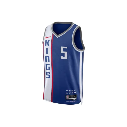 NBA Sacramento Kings Nike Городской Swingman DE'Aaron FO Баскетбол Джерси Унисекс Синий