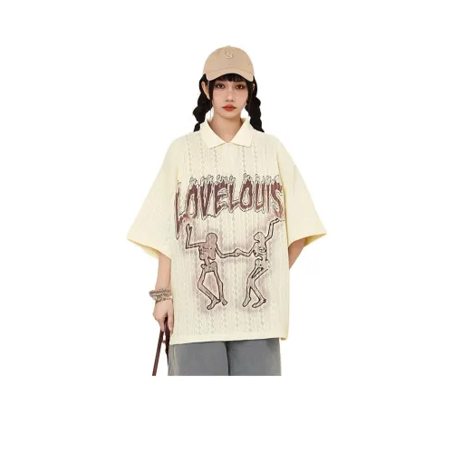 YEARNED T Рубашка Женская Абрикос