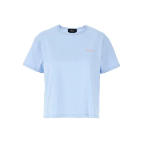 A.P.C T Рубашка Женская Светло-Синяя