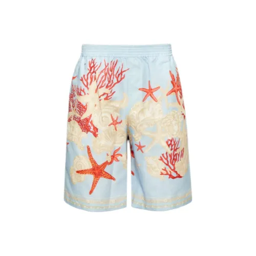 VERSACE Повседневные шорты Мужские Светло-синие