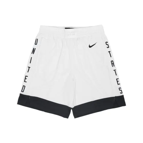 Nike Dri Fit Команда США Баскетбольные шорты Мужские Белые