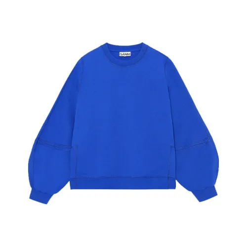 GANNI Синий Женские Свитшоты