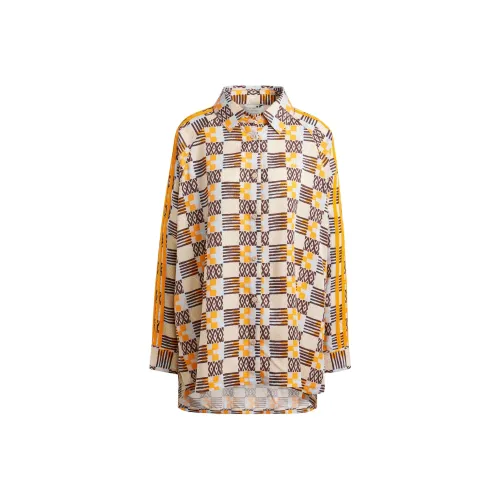 Adidas Originals 80s Long Sleeve Рубашка Женская Серо-Коричневая Коричневая