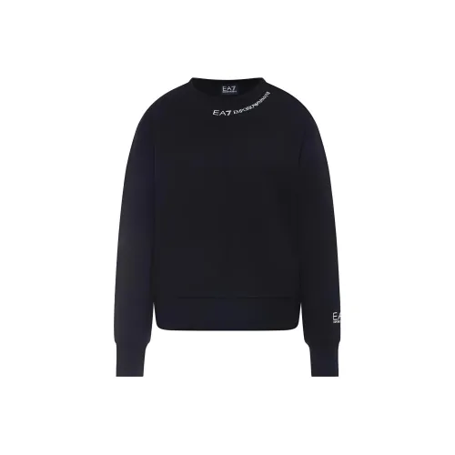 EMPORIO ARMANI EA7 Черные Женские Футболки