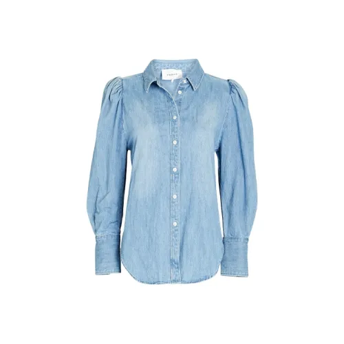 Рамка Синий Женские Рубашки