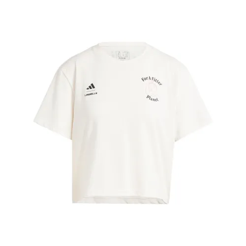 Adidas x LES MILLS LES MILLS Стандартная футболка Женская Розовая Белая